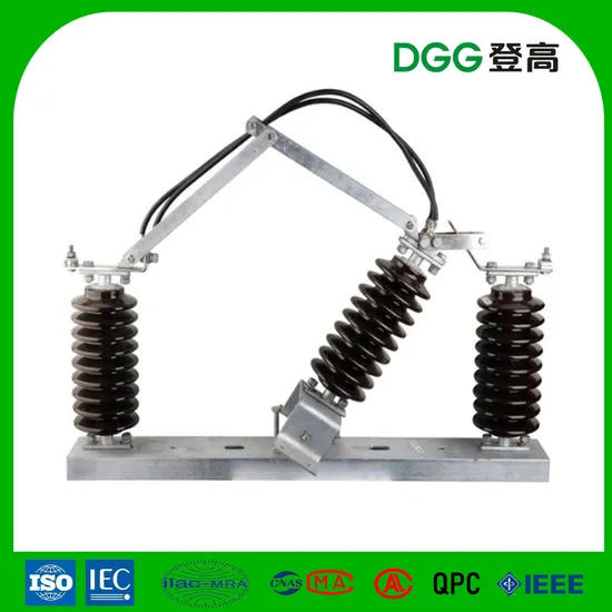 commutateur extérieur à haute tension de déconnexion d'isolateur de porcelaine 12kv triphasé